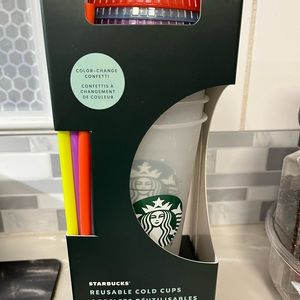 Starbucks Color Change Confetti Cups